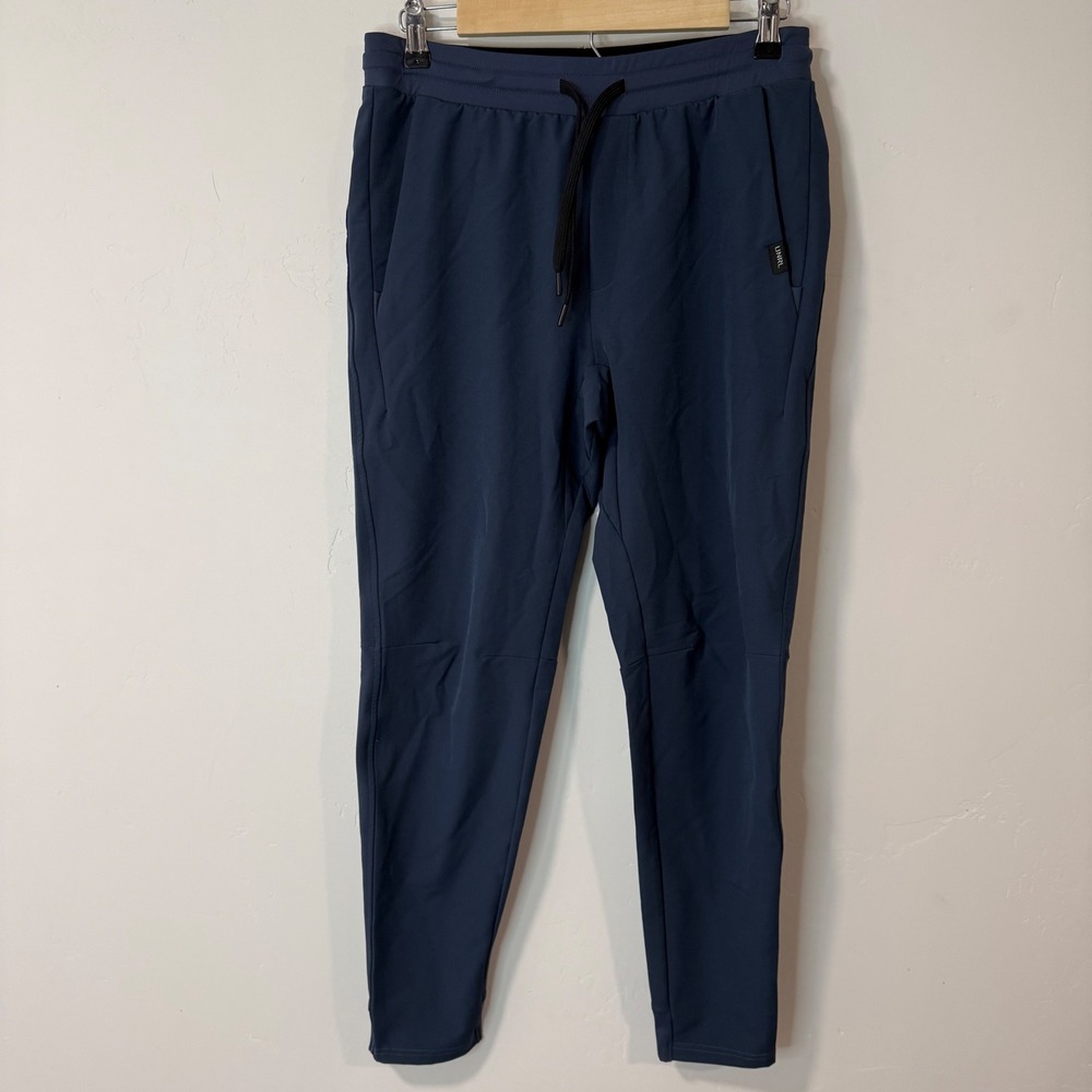 UNRL Mens Performance Jogger Pants Small Blue Excellent Tapered Stretch